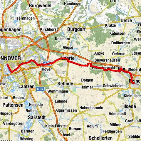 Kulturroute Etappe 9c Ergänzungsroute Peine - Hannover