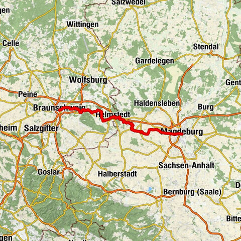 Städtepartnerschaftsradweg Braunschweig - Magdeburg