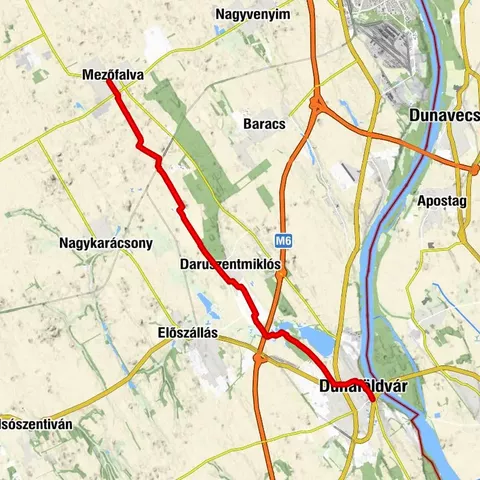 ST308 Mezőfalva - Dunaföldvár