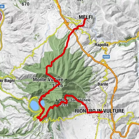 Melfi -Laghi Monticchio - Rionero in V.