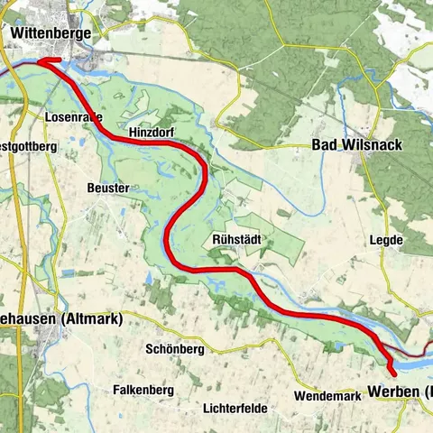 Von der Hansestadt Werben nach Wittenberge – Naturerlebnis auf der Elbe