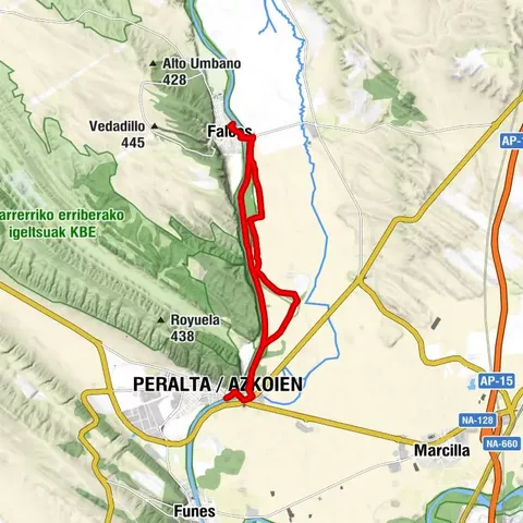 Falces - El Vergel - Peralta / Azkoien - Capellana