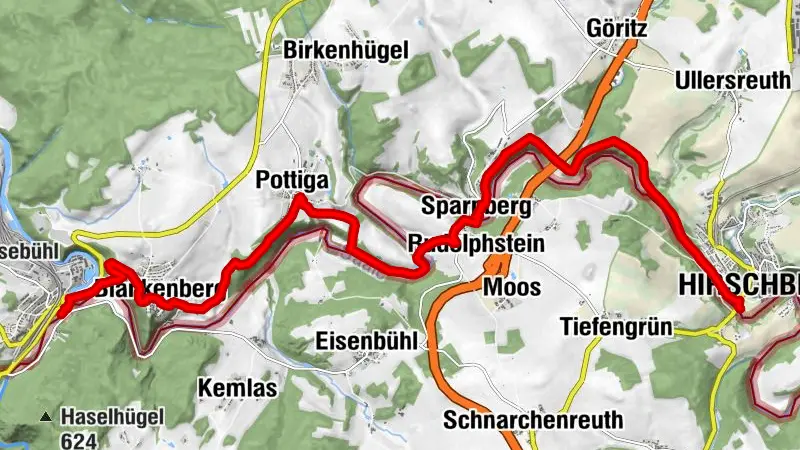 Kammweg Etappe 17 "Von Hirschberg nach Blankenstein"