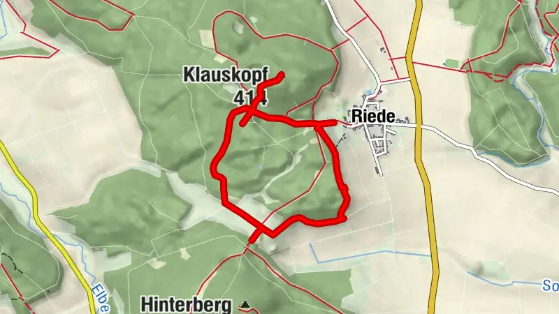 Waldpark Riede (Bad Emstal-Riede, Naturpark-Rundweg 1)