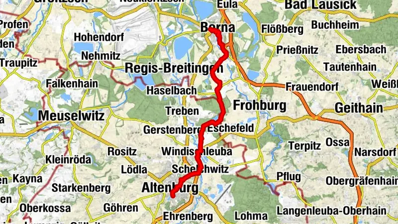 Lutherweg Sachsen von Altenburg nach Borna