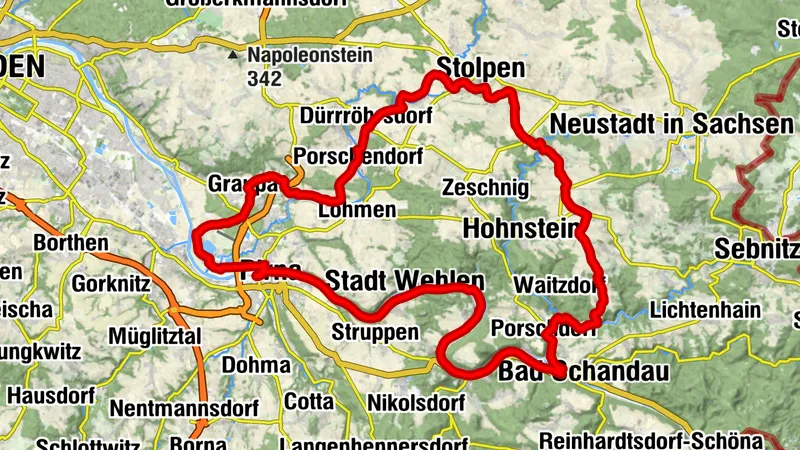 Tour um die Vordere Sächsische Schweiz
