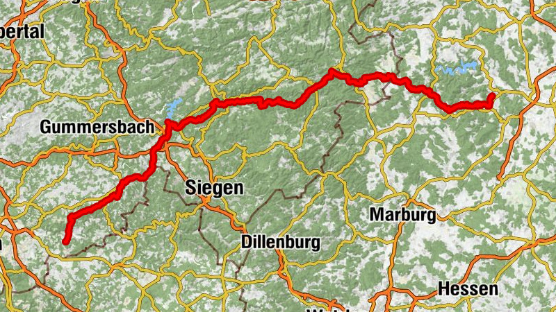 WDE von Bad Wildungen nach Eitorf