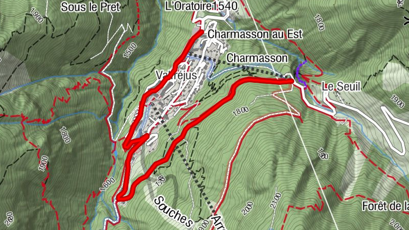 Enduro MTB climb - Valfréjus Charmasson