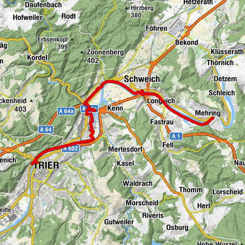Mosel Cycle Path Section 3: From Trier to Mehring