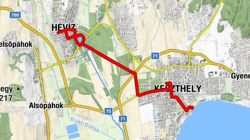 Heviz Tófürdő - Thermalbadesee ( Balaton Ungarn )
