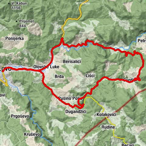 Olovo-Dobrun-Gurdići-Ćude -Bjeliš