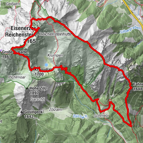 Ennstaler Alpen - Eisenerzer Reichenstein 2.165m - Grete Klinger und Krumpenhals