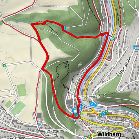 GeoTour Wildberg through the picturesque Lützenschlucht